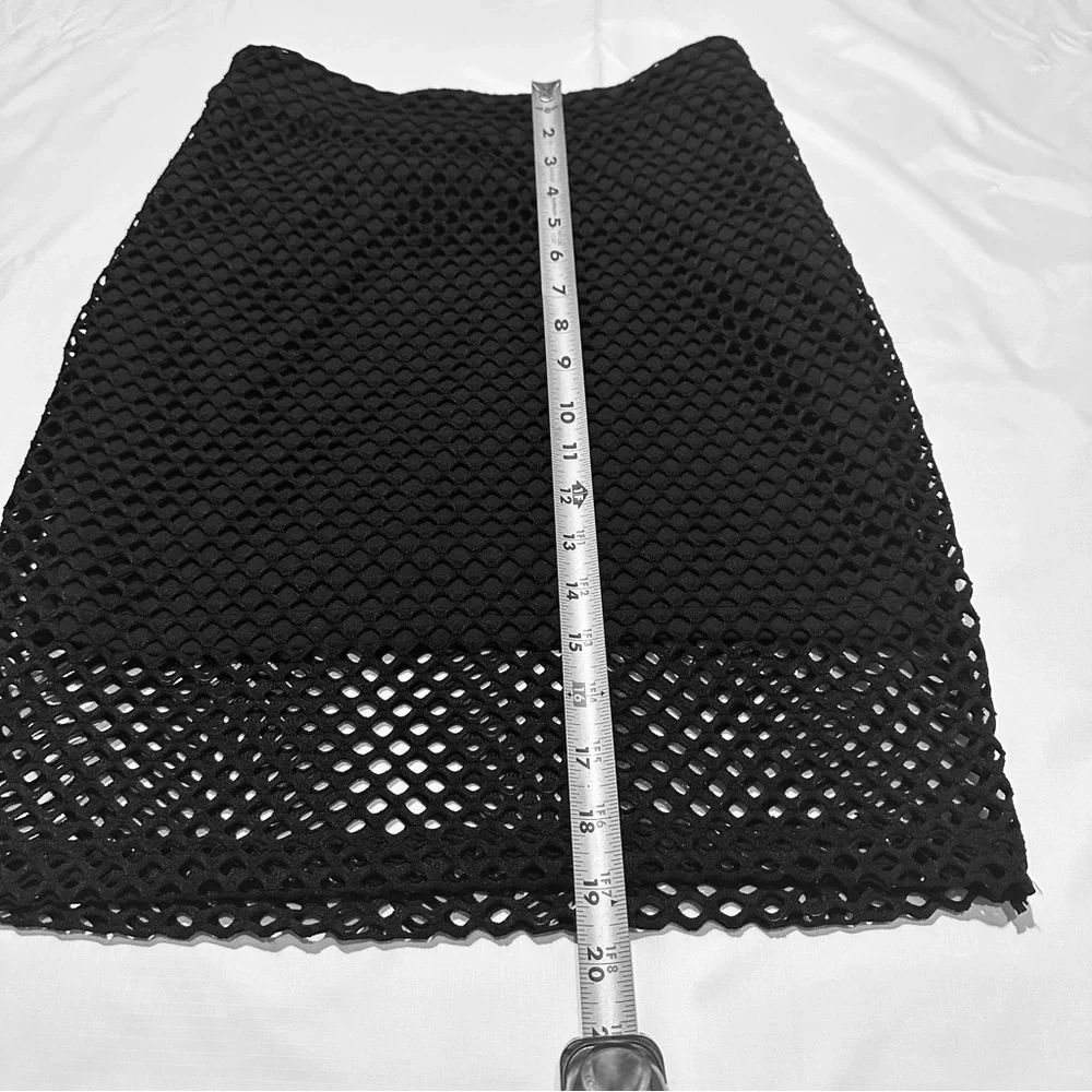 ❤️ 3/$20 ❤️ Whimsygoth Black Mesh Pencil Skirt | Streetwear | Goth XS - Picture 4 of 8